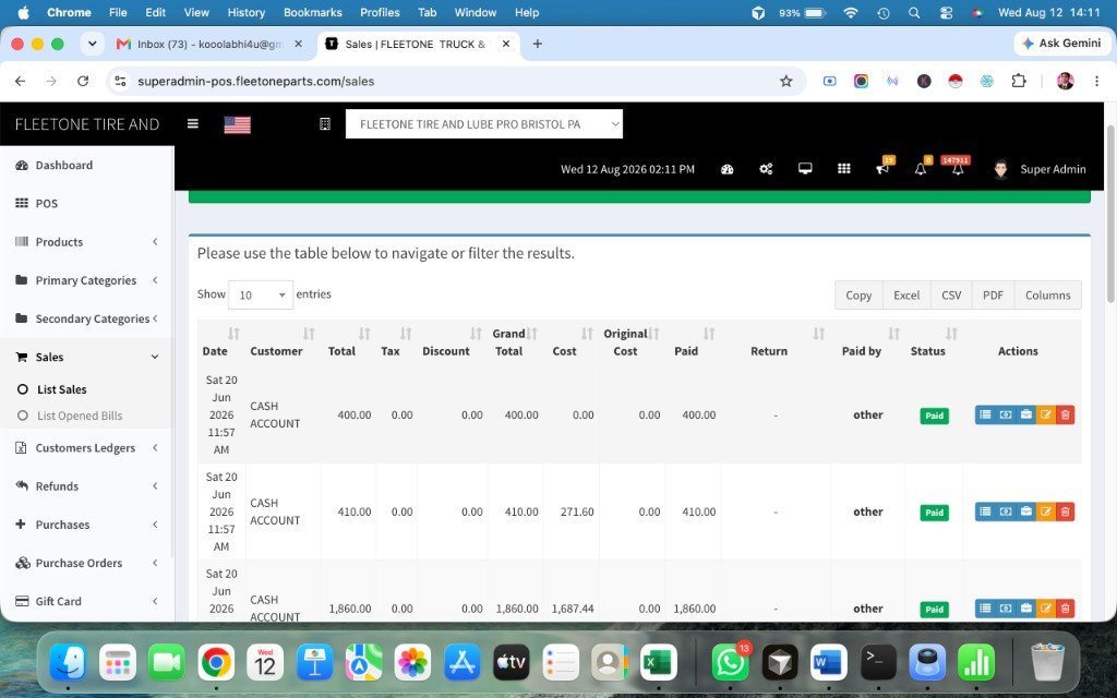 Customer Ledgers